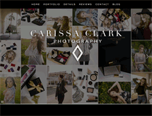 Tablet Screenshot of carissaclarkphotography.com